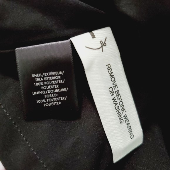 Ann Taylor Black Label Big Flower Shift Dress Open Back with Big Bow Detail Sz 2 - Picture 13 of 13